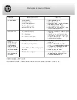 Preview for 10 page of King Canada KC-163SSC-V Instruction Manual