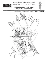 Предварительный просмотр 1 страницы King Canada KC-1702FXR Service Manual & Parts List