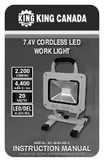 Preview for 1 page of King Canada KC-2202LED-C Instruction Manual