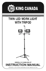 King Canada KC-3002LED-ST Instruction Manual preview