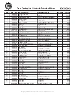 Предварительный просмотр 2 страницы King Canada KC-3003 Service Manual & Parts List