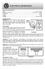 Предварительный просмотр 5 страницы King Canada KC-3601LED Instruction Manual