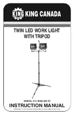 King Canada KC-4002LED-ST Instruction Manual preview