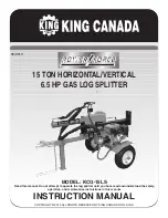 King Canada KCG-15LS Instruction Manual preview