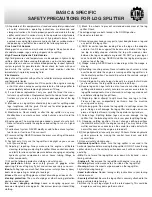 Preview for 4 page of King Canada KCG-15LS Instruction Manual