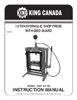 King Canada KHP-10T-GG Instruction Manual предпросмотр