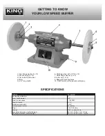 Предварительный просмотр 5 страницы King Canada King Industrial KC-899LSB Instruction Manual