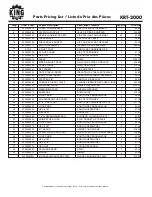 Preview for 2 page of King Canada KRT-2000 Service Manual