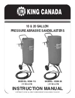 King Canada KSB-10 Instruction Manual предпросмотр