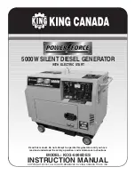 Preview for 1 page of King Canada Power Force KCG-5000DES Instruction Manual