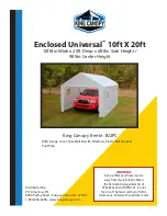 KING CANOPY Enclosed Universal BJ2PC Manual preview