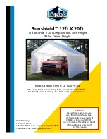 KING CANOPY Sunshield C81220PC3W Manual preview