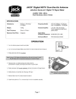 King Controls Jack AU8200 Operation Manuals preview