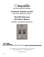 King Controls KD-2200 Installation And Operating Instructions Manual preview