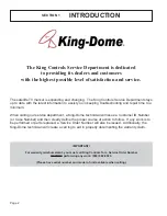 Предварительный просмотр 4 страницы King Controls King Dome 9760 Series Troubleshooting Manual