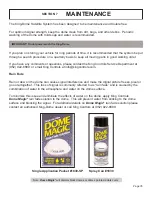 Preview for 37 page of King-Dome 9704-LP Installation And Operating Instructions Manual