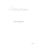 Preview for 19 page of King-Dome 9762-LP Installation And Operating Instructions Manual