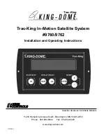 King-Dome Trac-King In-Motion 9760 Installation And Operating Instruction preview