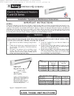 Preview for 1 page of King Electrical K Series Installation, Operation & Maintenance Instructions