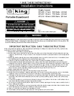 Предварительный просмотр 1 страницы King Electrical KP1205 Installation Instructions