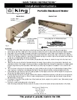 Preview for 2 page of King Electrical KP1205 Installation Instructions