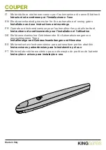 Preview for 1 page of King gates Couper 24 Installation And Use Instructions And Warnings