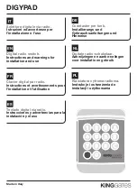 King gates DIGYPAD Instructions And Warnings For Installation And Use preview