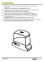 King gates Dynamos 1000 Installation And Use Instructions And Warnings preview