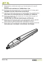 Предварительный просмотр 1 страницы King gates JET XL 230 Installation And Use Instructions And Warnings