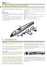 Предварительный просмотр 4 страницы King gates JET XL 230 Installation And Use Instructions And Warnings