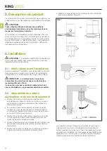 Preview for 20 page of King gates MINIMODUS Installation And Use Instructions And Warnings