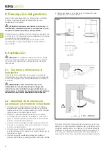 Preview for 36 page of King gates MINIMODUS Installation And Use Instructions And Warnings