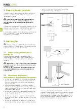 Preview for 44 page of King gates MINIMODUS Installation And Use Instructions And Warnings