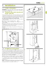 Preview for 13 page of King gates OPEN 6000 Installation And Use Instructions And Warnings