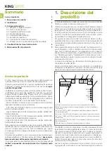 Preview for 4 page of King gates STAR OPEN 4000 Installation And Use Instructions And Warnings