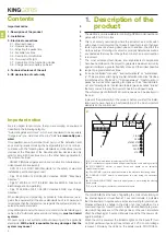 Preview for 10 page of King gates STAR OPEN 4000 Installation And Use Instructions And Warnings