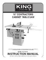 King Industrial KC-10CCX Instruction Manual предпросмотр