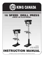 Предварительный просмотр 1 страницы King Industrial KC-116C Instruction Manual