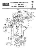 King Industrial KC-118FC Service Manual preview