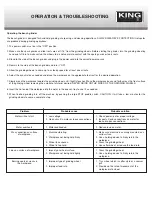 Предварительный просмотр 9 страницы King Industrial KC-1295 Instruction Manual