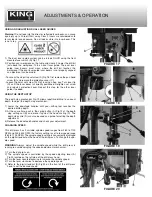 Preview for 9 page of King Industrial KC-15HS-VS Instruction Manual