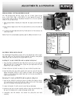 Preview for 8 page of King Industrial KC-15VS Instruction Manual