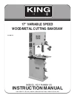 Предварительный просмотр 1 страницы King Industrial KC-1700WM-VS Instruction Manual