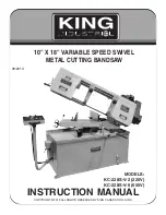 King Industrial KC-228S-V-2 Instruction Manual предпросмотр