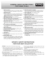 Предварительный просмотр 3 страницы King Industrial KC-2405C Instruction Manual