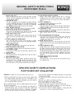 Preview for 3 page of King Industrial KC-3105C Instruction Manual