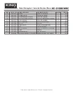 Preview for 4 page of King Industrial KC-3108KWRC Service Manual