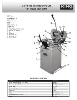 Предварительный просмотр 5 страницы King Industrial KC-315CS Instruction Manual