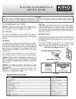 Preview for 4 page of King Industrial KC-351S Instruction Manual