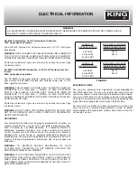 Preview for 5 page of King Industrial KC-8150C Instruction Manual